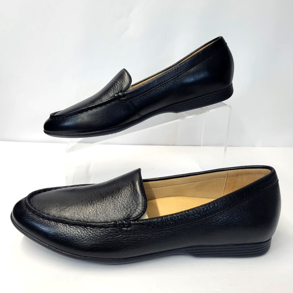 Dansko Loafer Shoes Womens Size 40 9.5-10 Black Leather Slip On Comfort Flats - Picture 3 of 16